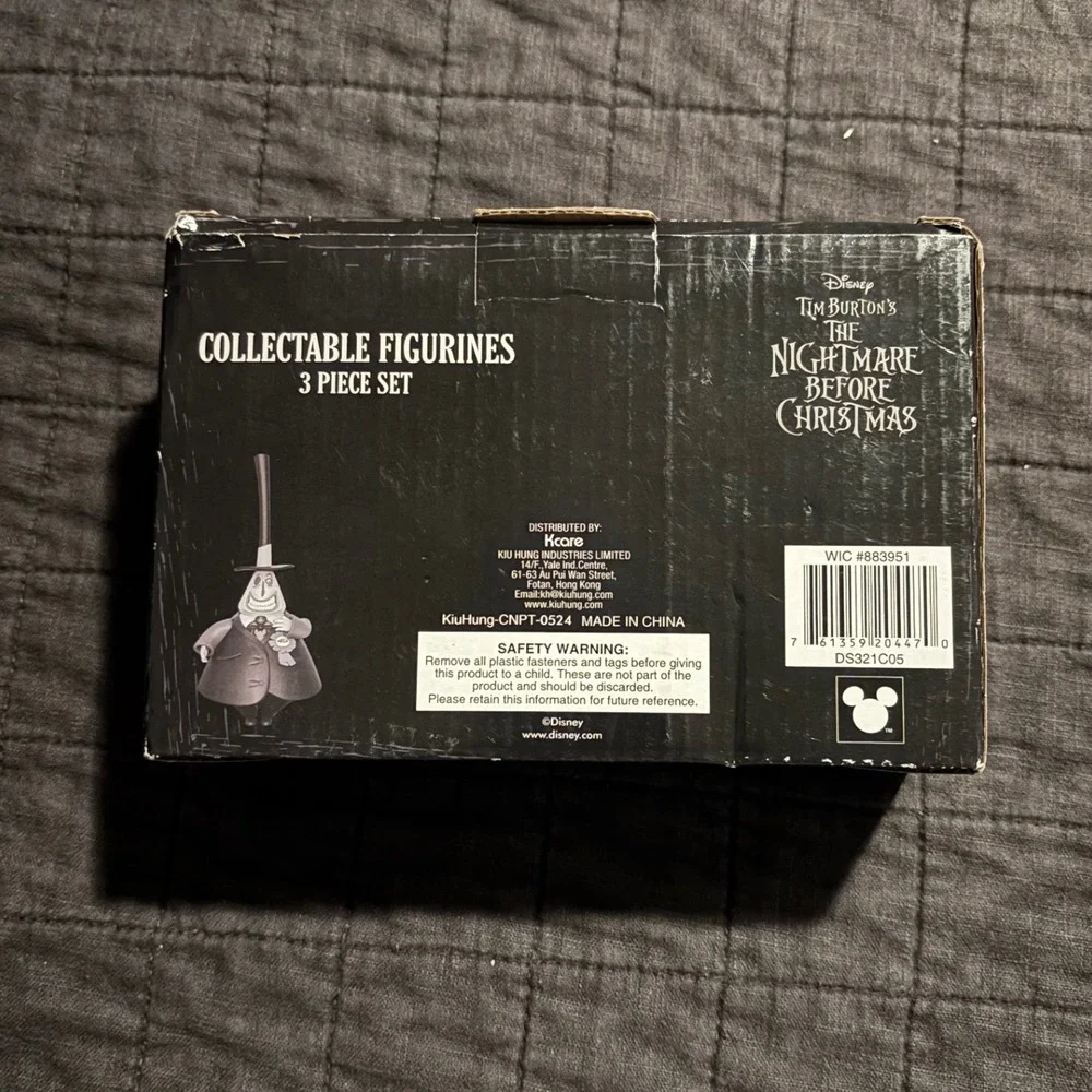 Disney The‎ Nightmare Before Christmas Collectible Figurines 3 Piece Set